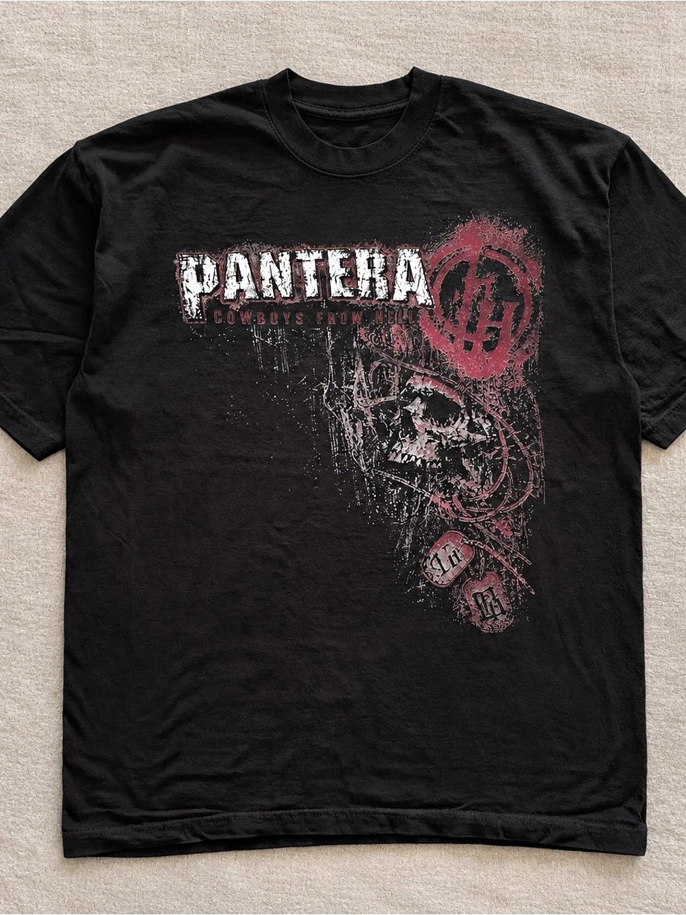 Pantera Cowboys from Hell Band Graphic Tee – Black (Gildan Reprint)